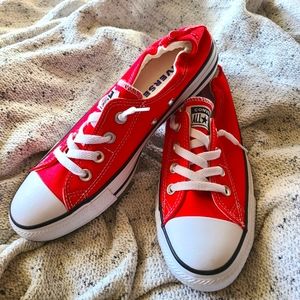 Brand new Red Converse shoes size 9.5